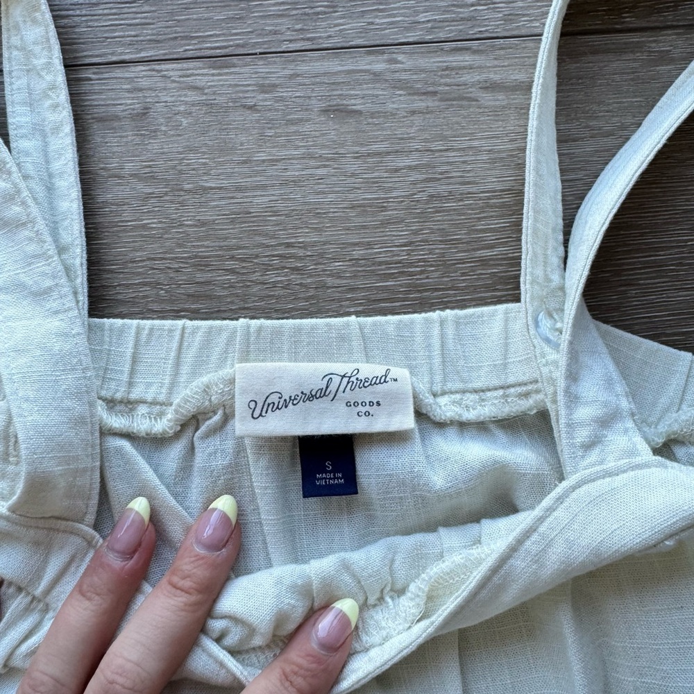 Universal Thread Cream Button-Side Spaghetti Stra… - image 4